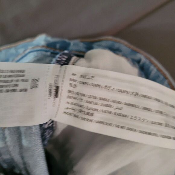 Abercrombie & Fitch The Dad Cutoff Short Womens 27 Blue High Rise Stretch Denim - Picture 3 of 7